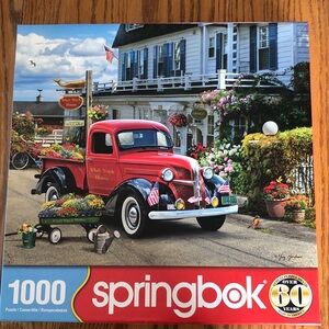 Springbok Puzzle Whale Watch Inn 1000 Piece Puzzle with Red Truck